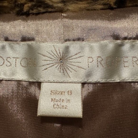 Faux Cheetah Fur Vest by Boston Proper - Picture 2 of 5